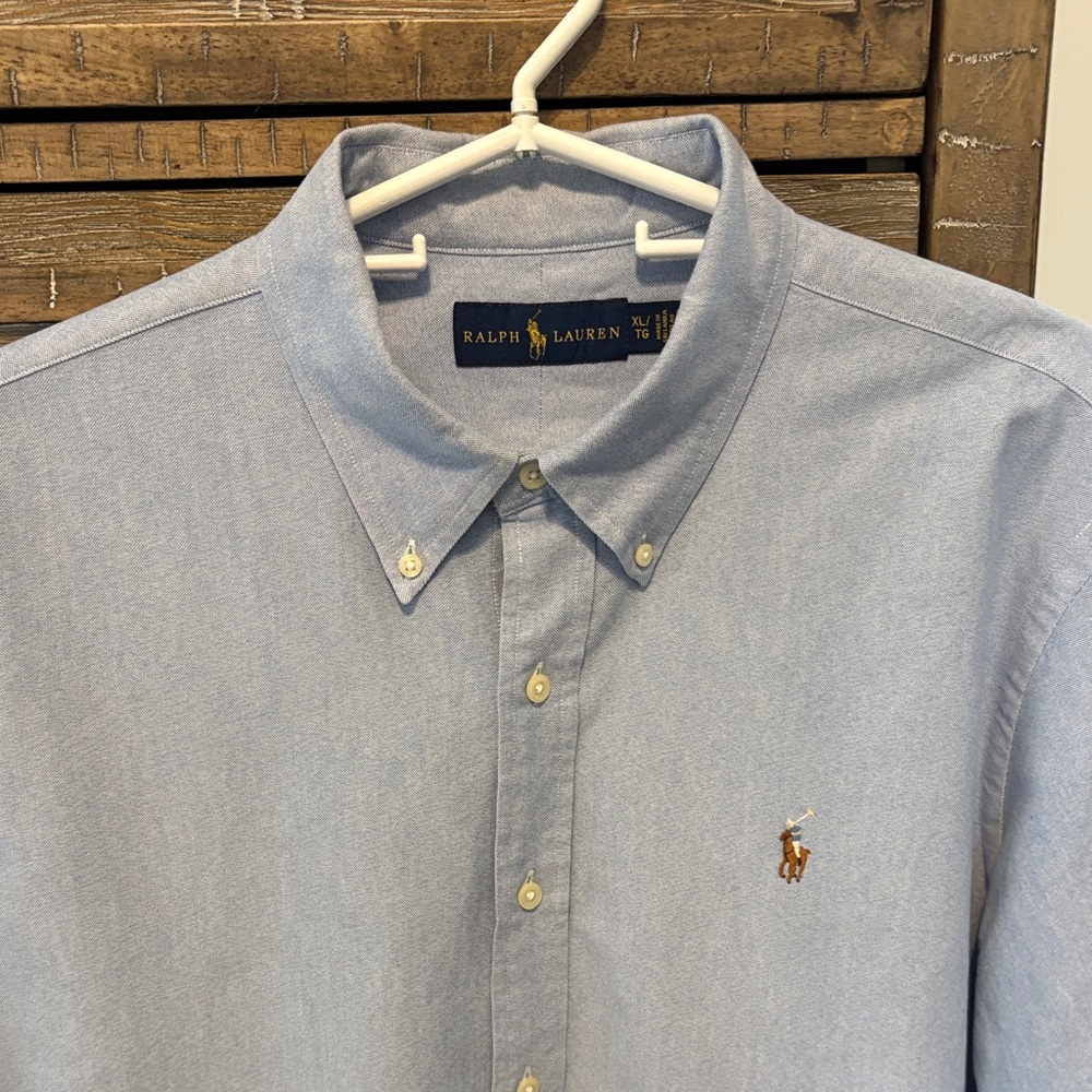 Ralph Lauren Men's XL Blue Button Down Shirt - Picture 3 of 7